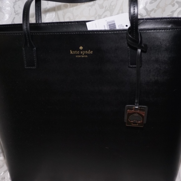 Kate Spade Karla Street Tote black leather NWT - Picture 2 of 6